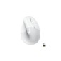 Logitech Lift Vertical Ergonomic Mouse Optisk Trådløs Hvid